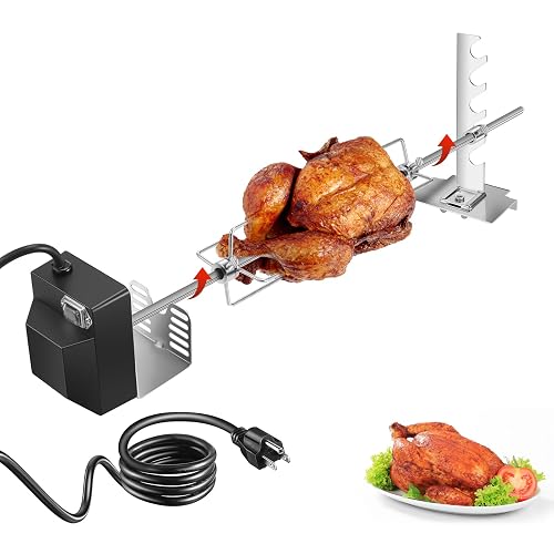 Zalhyrox Rotisserie Grill Kit 28” Spit Rod