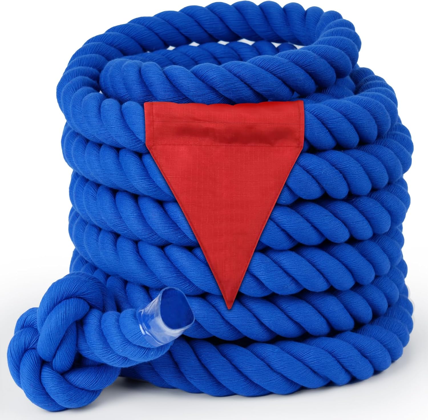 Field Day Tug of War Rope with Flag for Kids and Adults, Family Reunion Birthday Party Games, Summer Outside Lawn Games, Camping Picnic Carnival Games for Team Building Activities, Orange 60FT