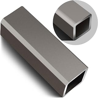 Zonon 2x2x1/4" Hot Rolled Q235 Steel Square Tubing, 6" Length - Durable Corrosion-Resistant Tube for DIY, Construction & Industrial Use