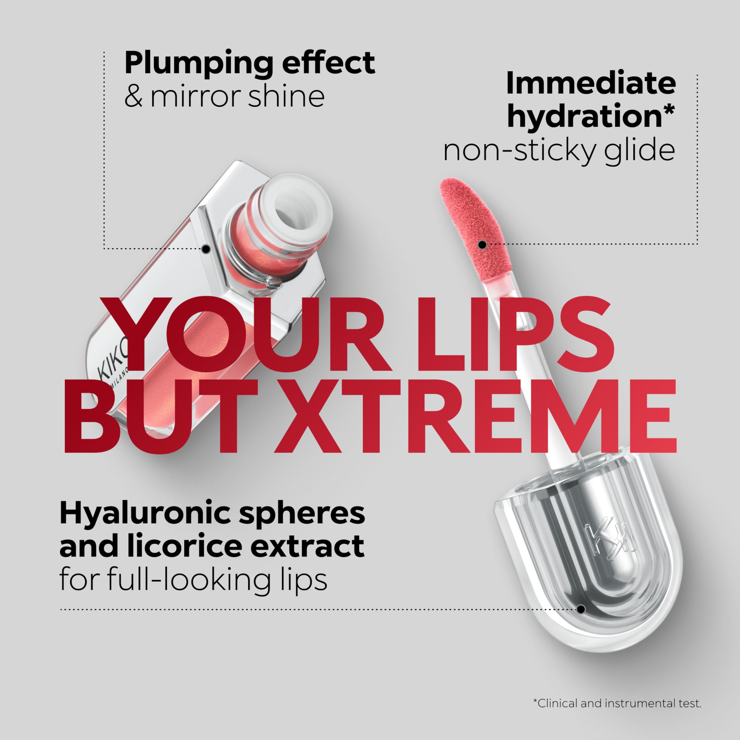 KIKO Milano 3D Hydra Xtreme Lipgloss 06 Brillo de Labios Hidratante Volumen 3D Extremo Efecto Espejo