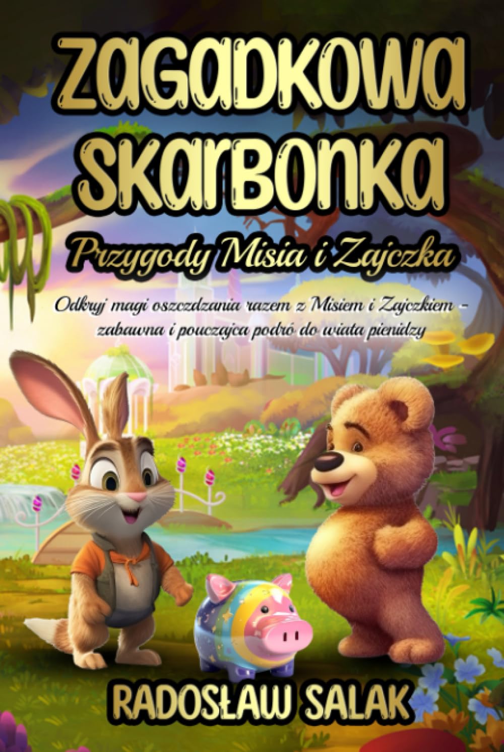 Zagadkowa skarbonka: Przygody Misia i Zajączka - Książka edukacyjna dla dzieci o oszczędzaniu pieniędzy i nauce finansów: Odkryj magię oszczędzania ... i pouczająca podróż do świata pieniędzy