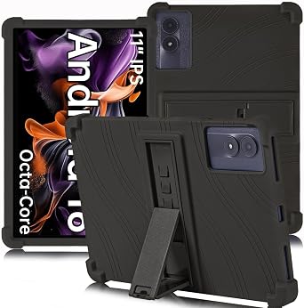 ATOOZ for ApoloMedia EP1095TA/Universal 11 inch Tablet Case 2025,Black | Soft Silicone Kids Case, for ApoloSign/TABWEE/Ulefone/BESTTAB/Blackview/Oscal/AGM/UMIDIGI 11 inch Tablet, with Stand