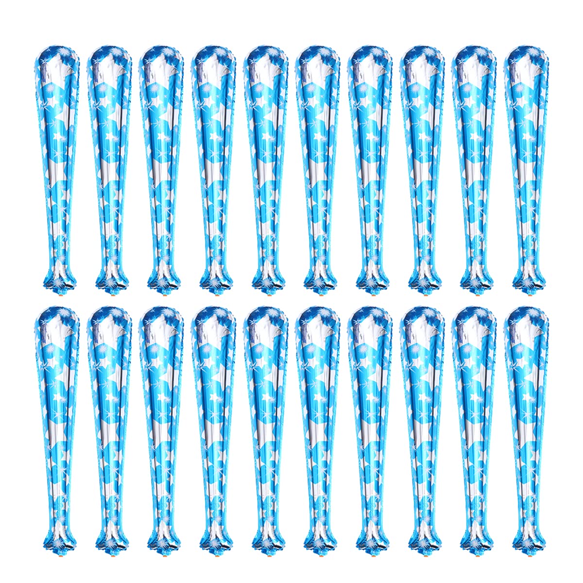 20 Pcs Thunder Sticks Bam Bam Cheer Sticks Inflatable Boom Sticks Noisemakers Stick Cheerleading Blow Up Noisemakers for Sporting Wedding Party Bar(Golden)