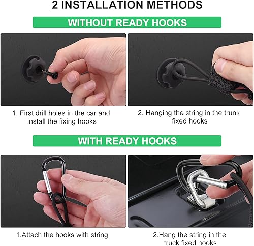 Miniatura 5 de Red de carga desmontable para maletero organizador para FordDodgeGMCChevy SilveradoToyotaNissanHonda y camioneta, red de almacenamiento de malla de