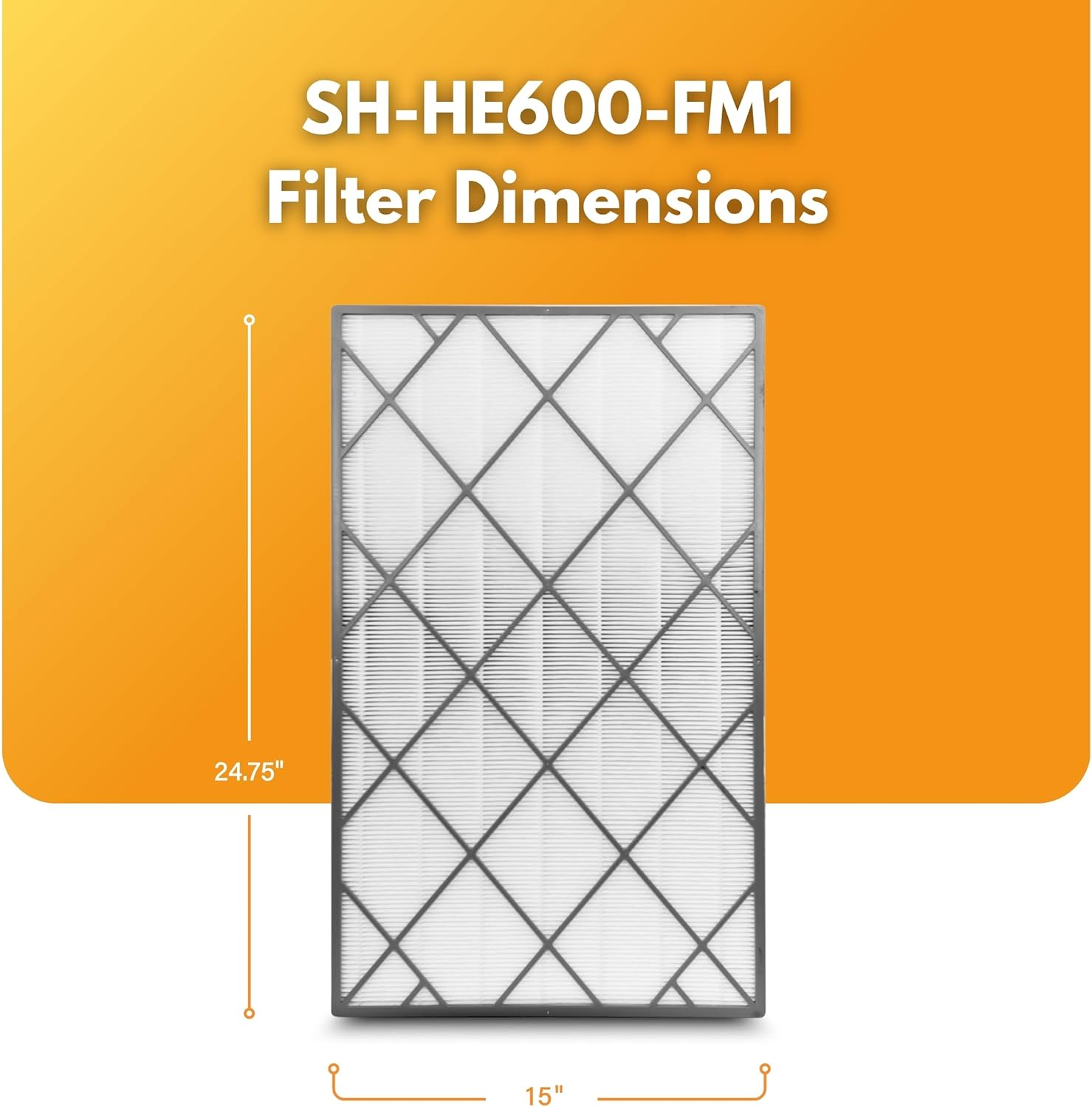 Filter-Monster – Replacement Filter – Compatible with Shark HE600 Air Purifier 6 Series Purifiers - Models HE601 and HE602
