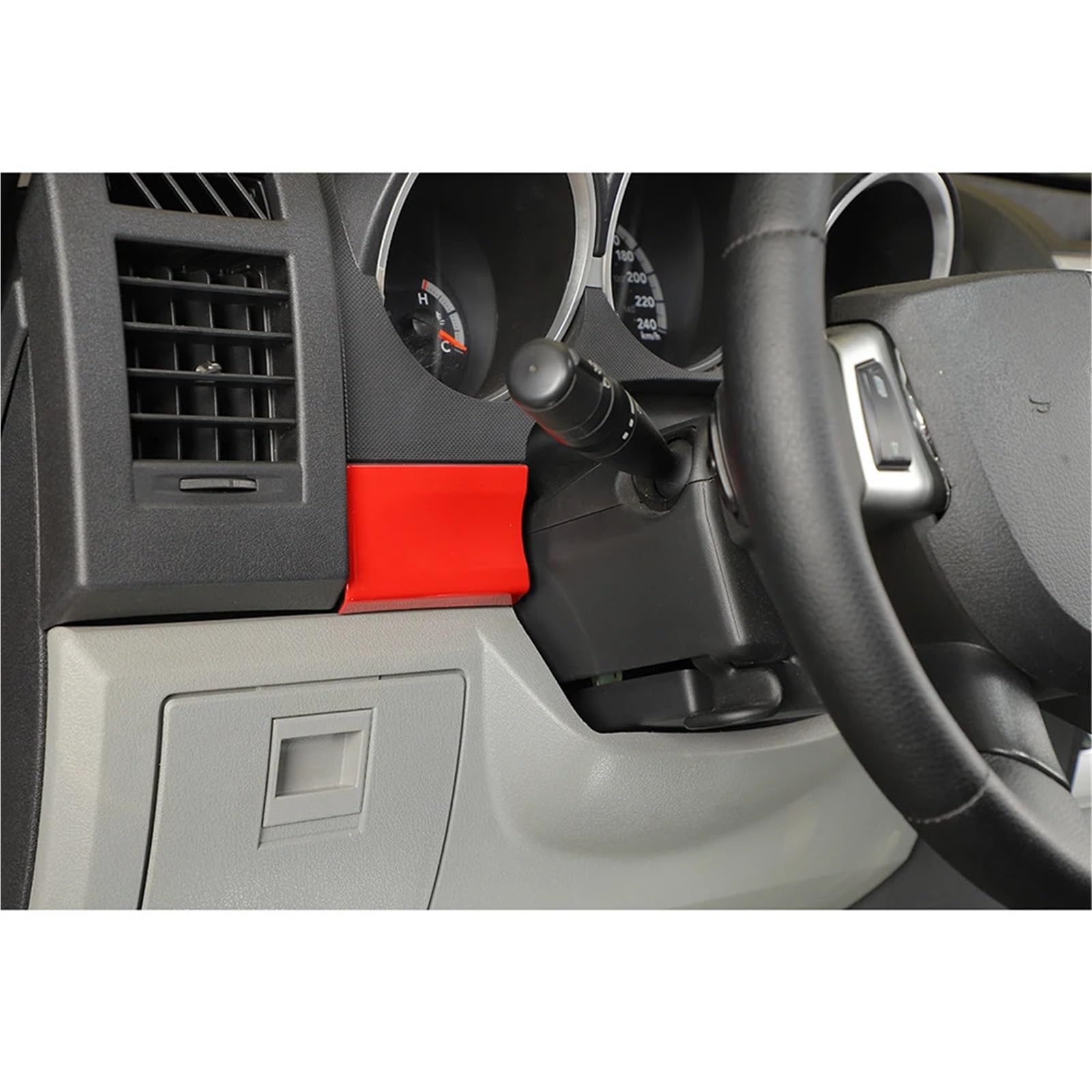 Konsola Środkowa Pasuje do Dodge'a Pasuje do Nitro 2007-2012 Deska rozdzielcza samochodu Konsola środkowa Paski dekoracyjne Wykończenie Stylizacja wnętrza(ABS 3PCS)