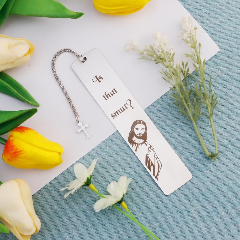 Funny Bookmarks for Women is That Smut, Jesus Gift for Book Lovers Jesus Bookmark for Friends Bookish Nerd Bookmarks - Image 4