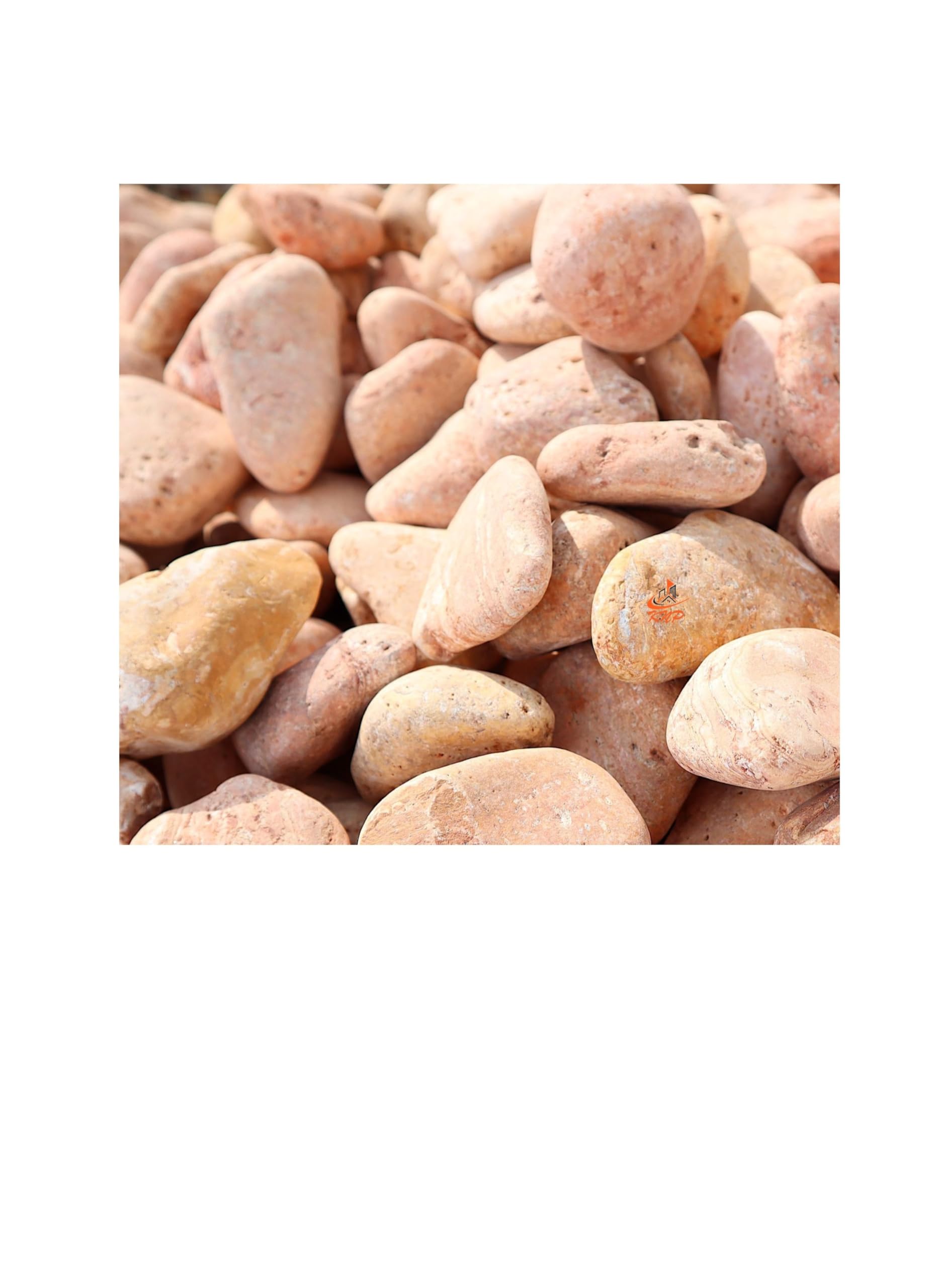 KNPRed Forest River Stone Natural Garden Material 5-8 Cm 5Kg