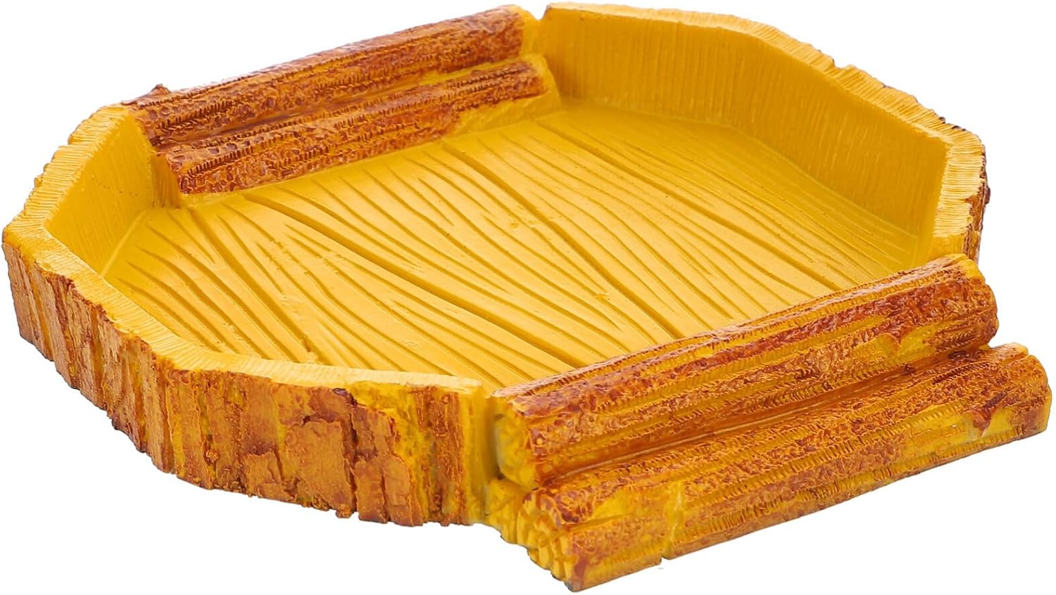 Mipcase Reptile Water Dish for Tortoise Habitat, Resin Material, Multiple Pets