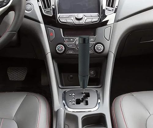 Miniatura 4 de Palanca de cambios de 7 pulgadas, cubierta de aleación con palanca de cambios de cuero para automóvil, se adapta a la mayoría de transmisiones