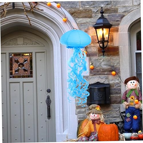 Miniatura 2 de Veemoon Faroles de papel con diseño de medusas para decoraciones y decoraciones de fiesta de cumpleaños