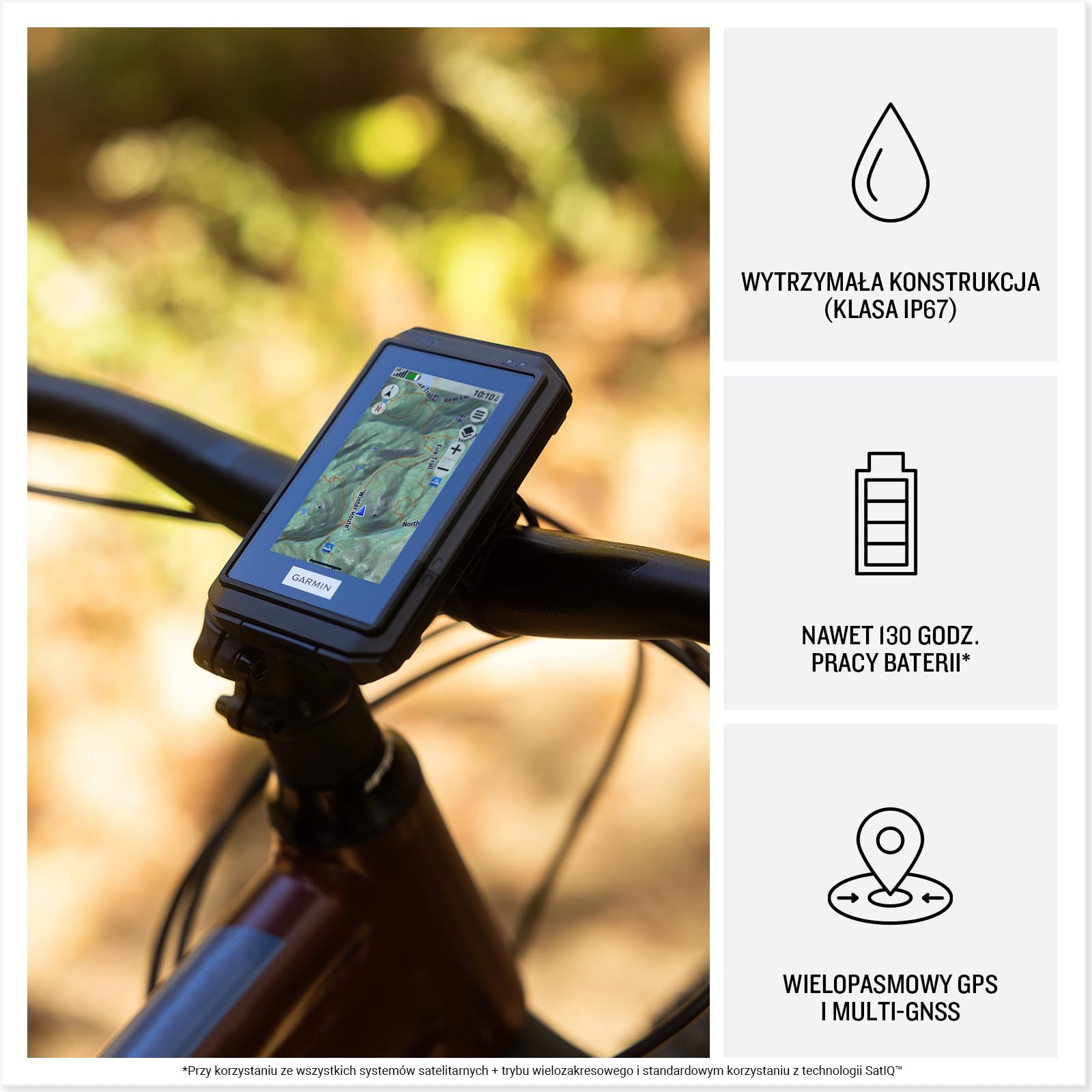 Garmin eTrex Touch Podręczne Urządzenie GPS, Lekki, Dotykowy Ekran,Wielopasmowy GPS