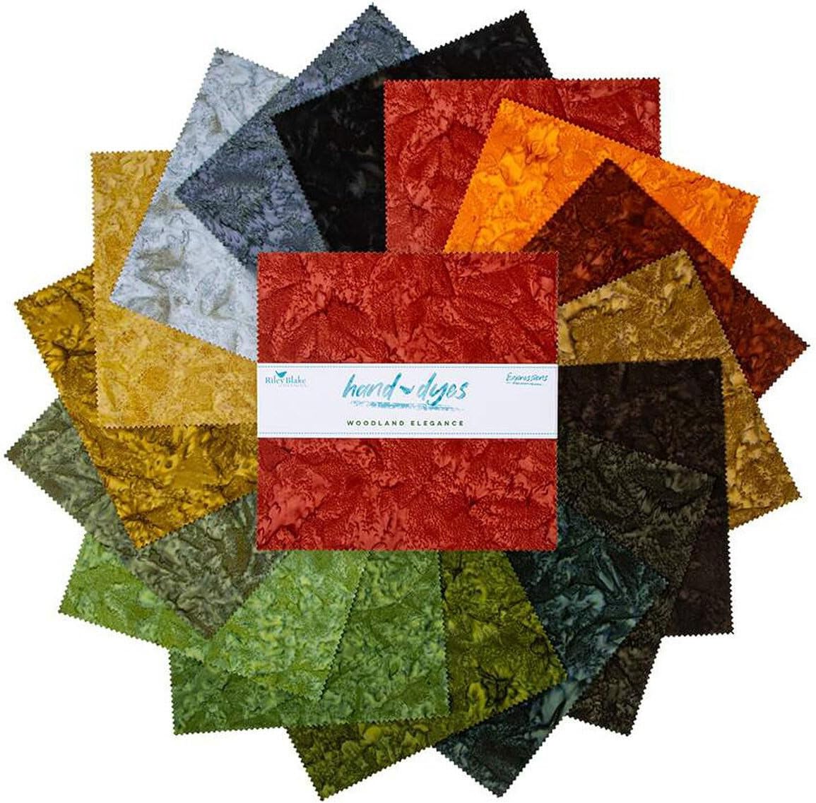 Expressions Batiks Bundles Woodland Elegance 42 10-inch Squares Layer Cake Riley Blake 10-21006-42