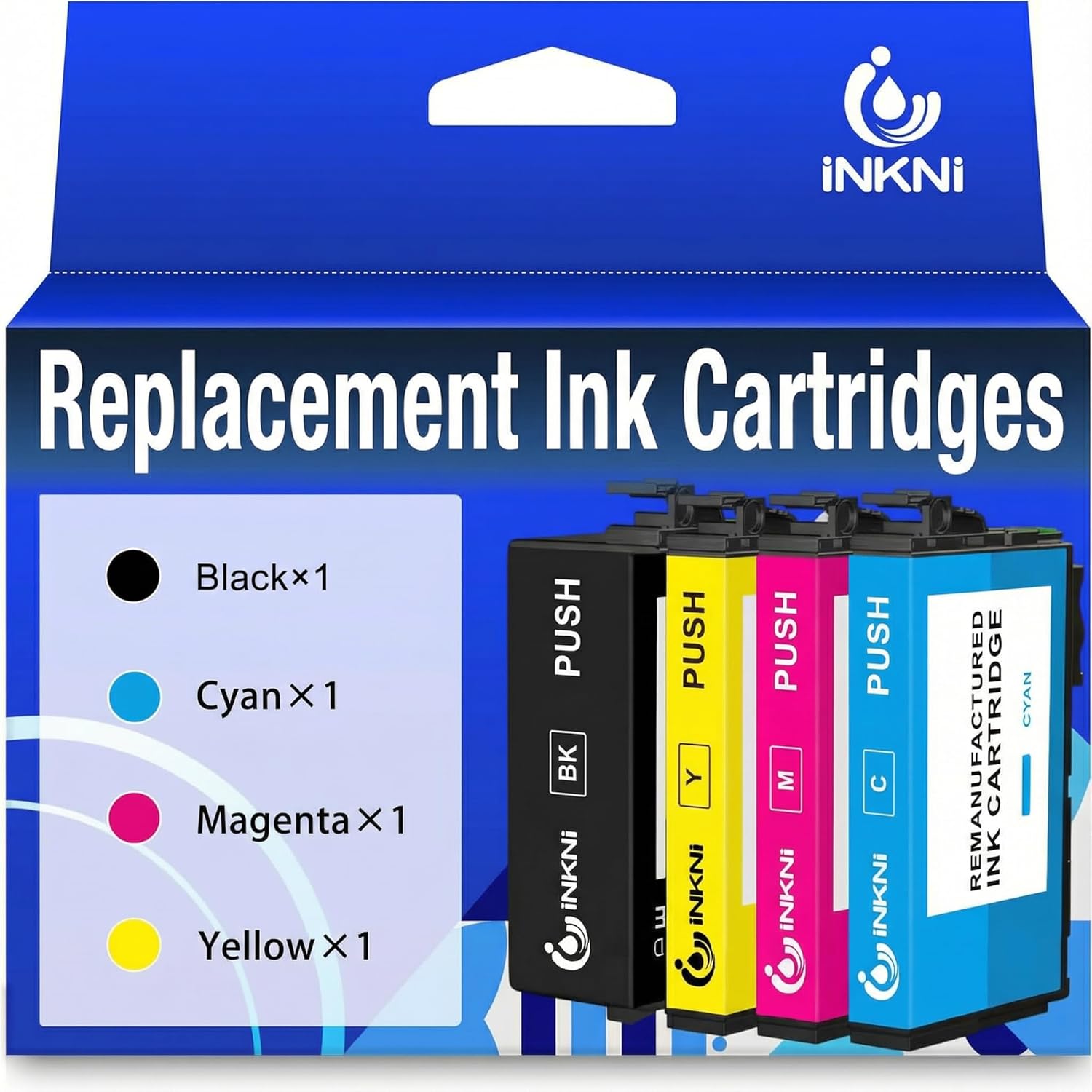 Remanufactured for 802 XL Ink Cartridges Remanufactured for EPSON 802XL Ink Cartridges Combo Pack Works with Workforce Pro WF-4720, WF-4730, WF-4734, WF-4740 EC-4040 EC-4030 EC-4020 Printer (4 Pack)