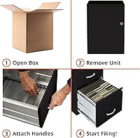 Vista 10 de Lorell Gabinete para archivos de 18" de profundidad con 2 cajones