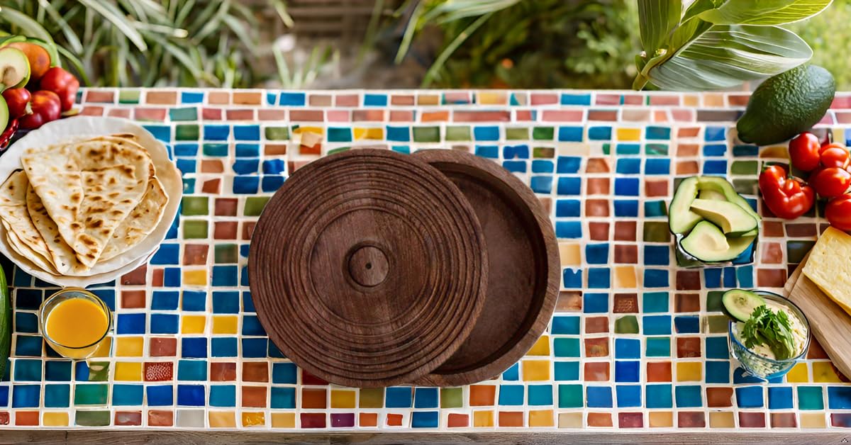 Cestino Scaldavivande Realizzato A Mano In Legno Messicano Indiano Chapati Roti Porta Pane Scatola Porta Pancake Keeper Serveware Hot Pot Casseruola Con Coperchio Home Kitchen Dining Decor Natural