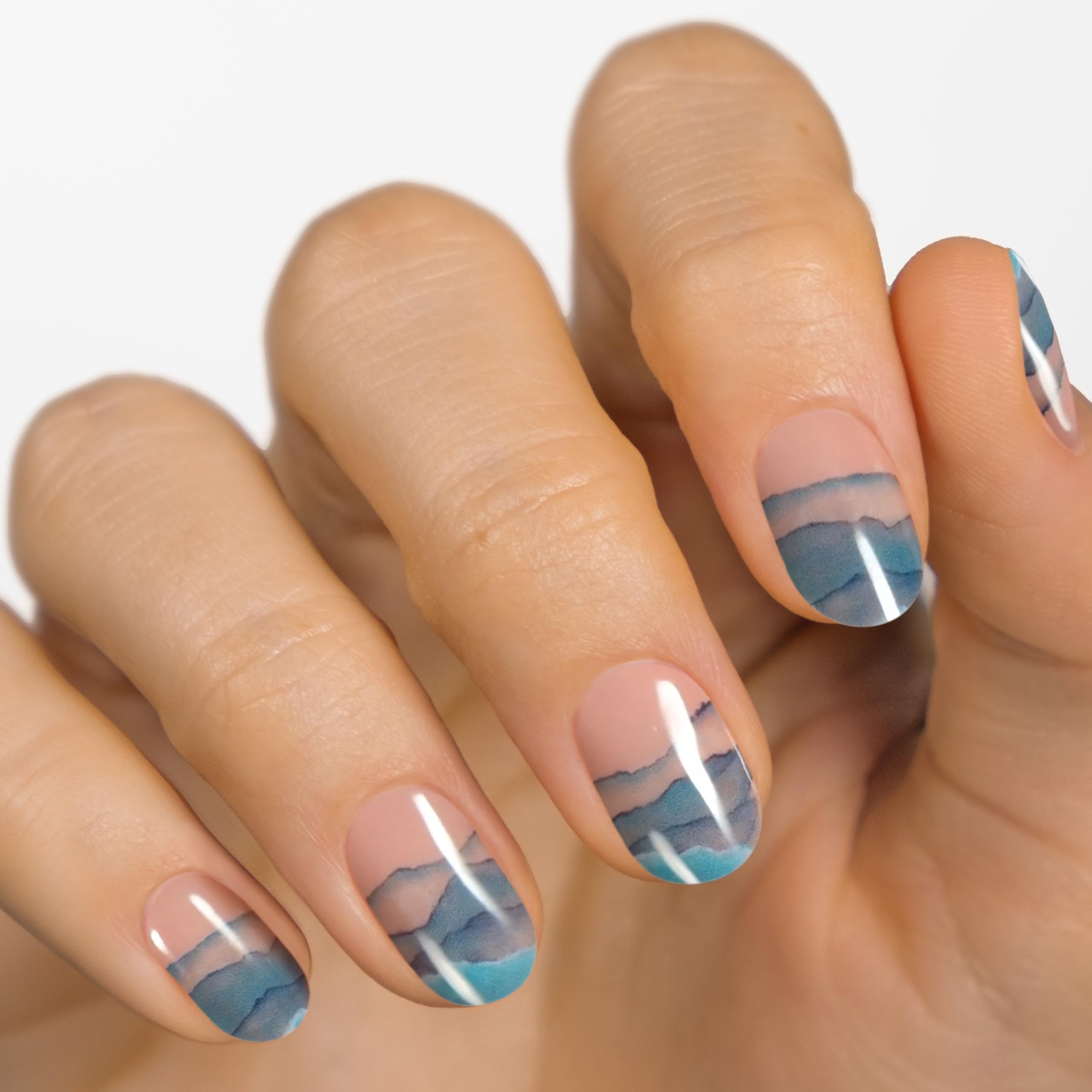 MOYOU LONDON Semi Cured Gel Nail Strips - 20 Pcs. Nail Wraps for Salon-Quality Manicure - Works with Any UV Nail Lamp - Easy to Apply, Trim, & Remove Gel Nail Stickers - Image 2