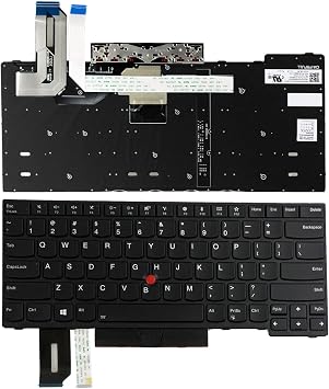 Suyitai Replacement for Lenovo ThinkPad E480 T480s L480 L380 T490 E490 E495 T495 L390 L490 T490 P43s T490 L380 L390 Yoga 01YP360 01YP52 01YP280 01YP440 SN20P33310 PK131668200 US Backlit Keyboard