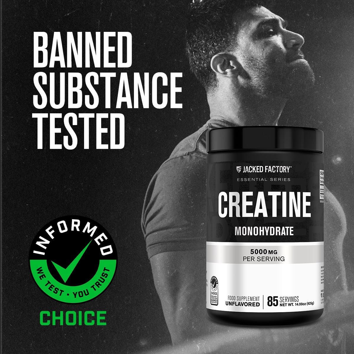 Jacked Factory Nitrosurge Pre-Workout in Pineapple & Creatine Monohydrate for Men & Women