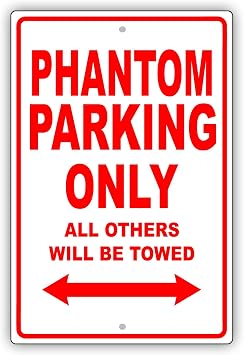 Rolls-Royce Phantom Parking Only All Others Will Be Towed Ridiculous Funny Novelty Garage Aluminum 8"x12" Sign Plate