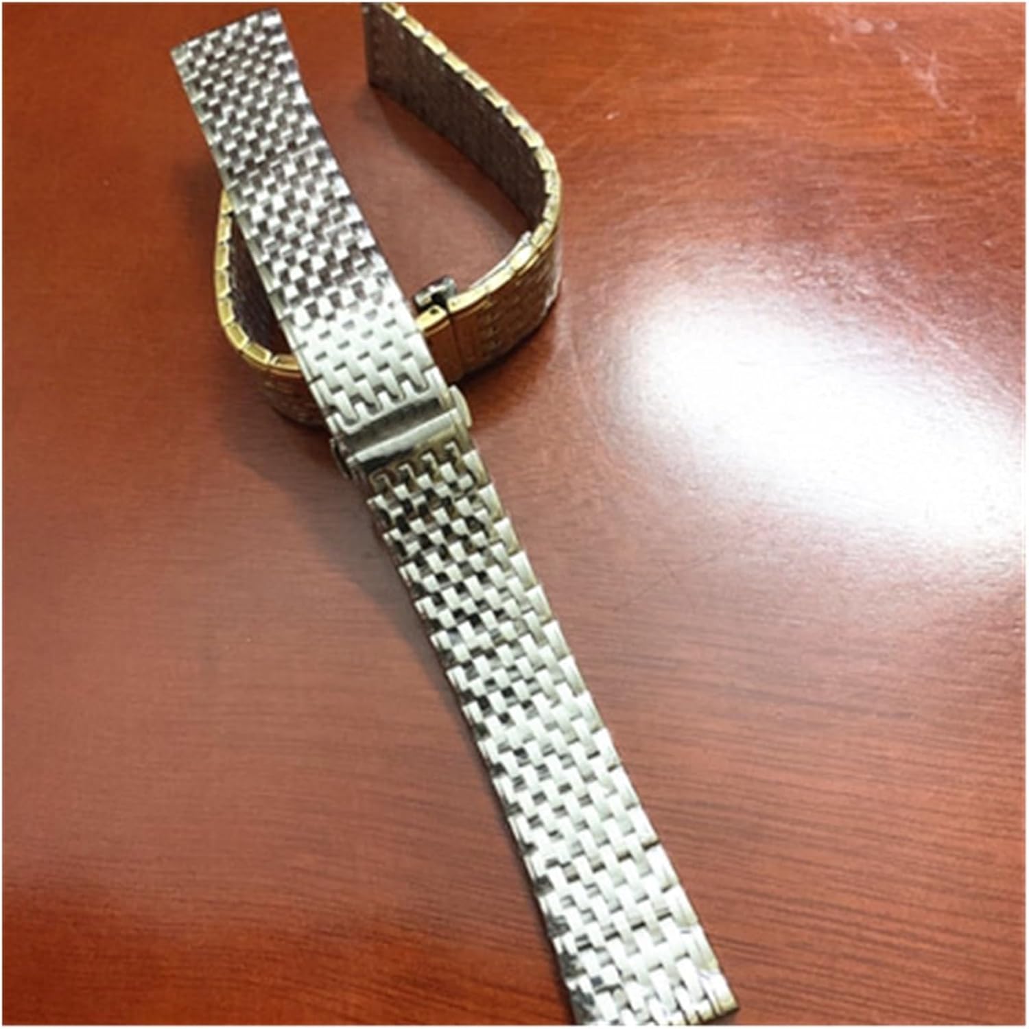 SDFFGHJ Watch Accessories Professional Compatible with Longines L4 Series Women Men Wrist Band Solid Stainless Steel Strap Thickness