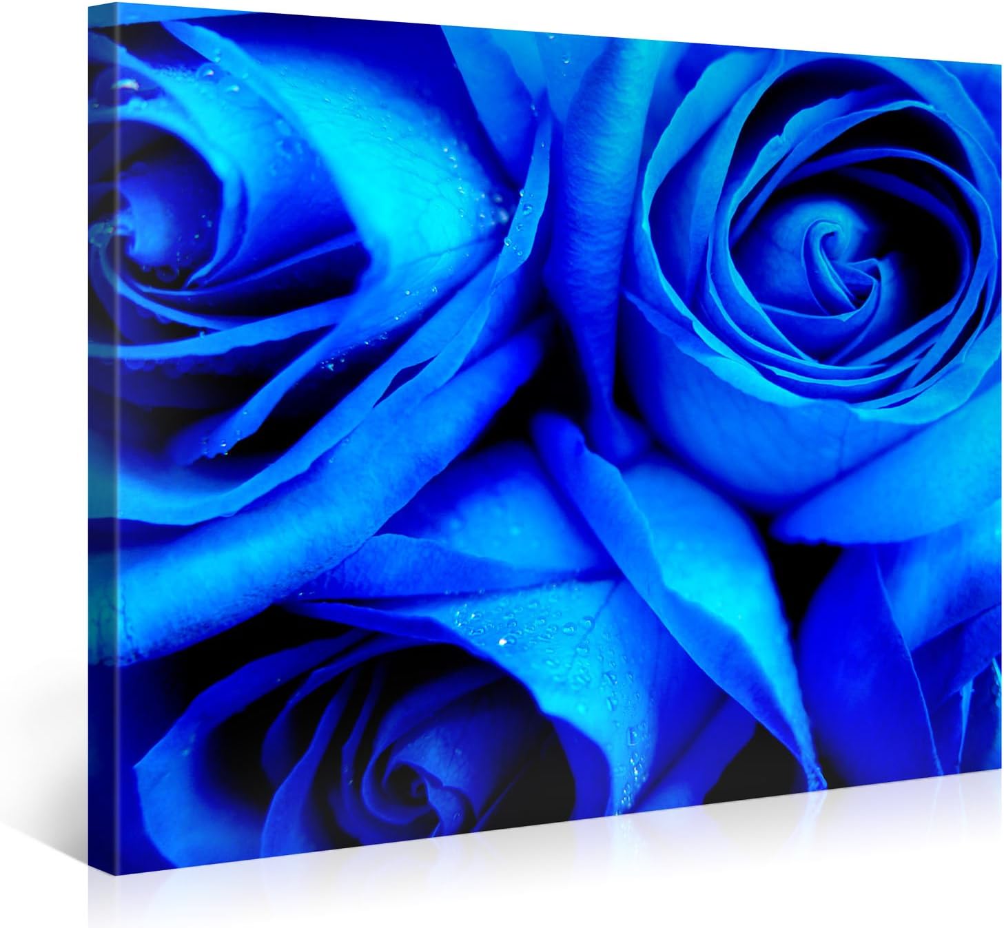 Large Canvas Print Wall Art BLUE ROSES 40x30 Inch