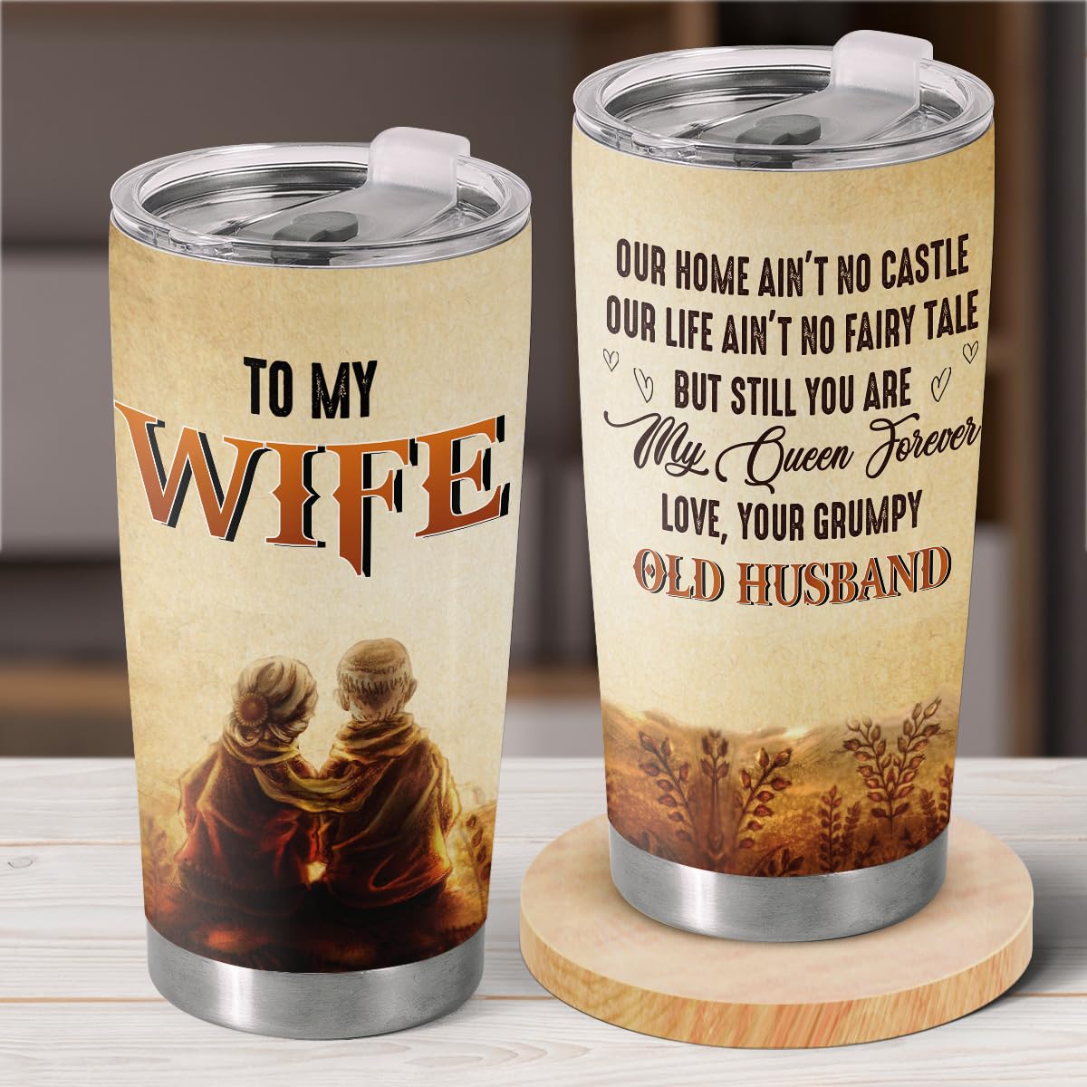 Pawfect House To My Wife 20 Oz Stainless Steel Tumbler Valentines Day Gifts For Couples Anniversary Birthday Gifts