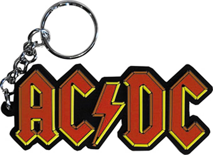 Amazon.com: AC/DC - Logo Rubber Keychain : Clothing, Shoes & Jewelry