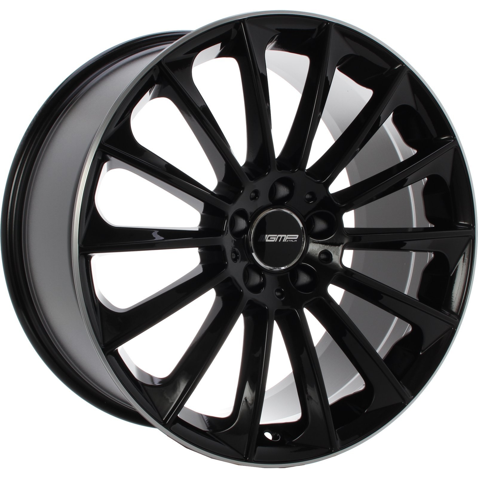 CERCHIO IN LEGA GMP STELLAR 9.5x19 5x112 ET 50 BLACK DIAMOND LIP