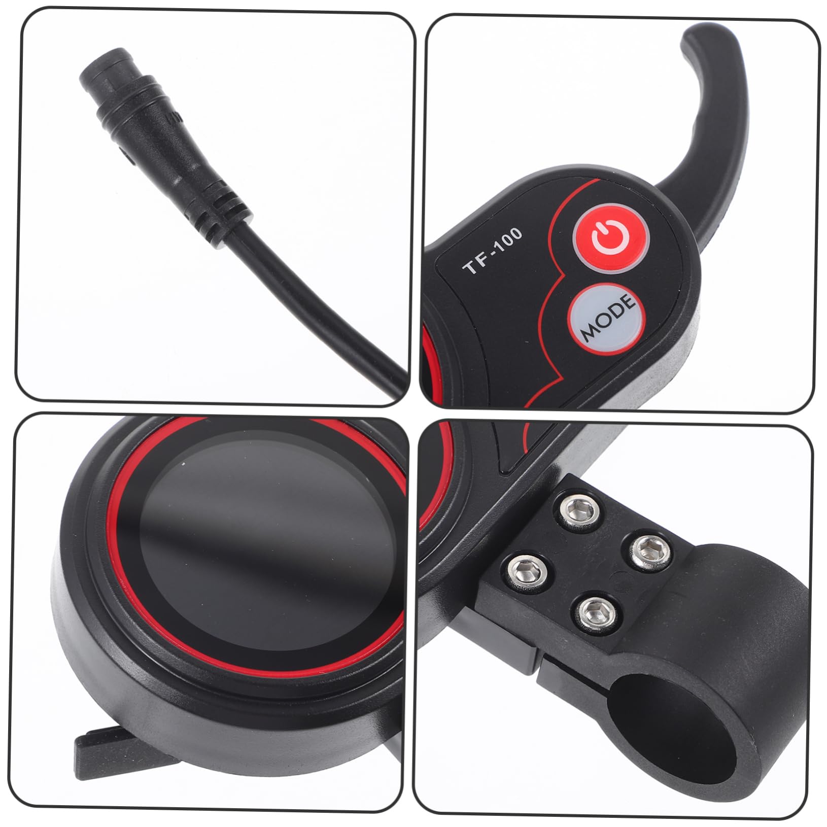 Display Per Monopattino Elettrico Compatibile Pannello Strumenti in Plastica Durevole Schermo Intuitivo e Facile Da Installare Accessorio Nero Per Scooter Elettrico