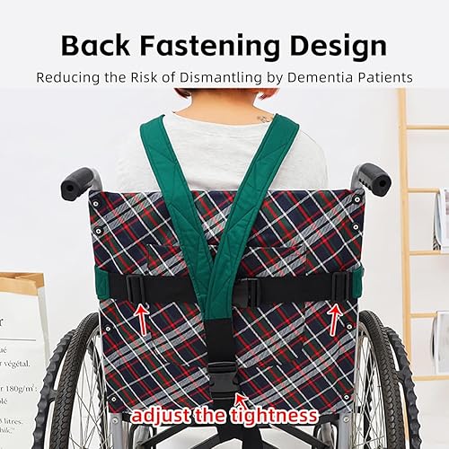 Miniatura 5 de Arnés de seguridad para cinturón de seguridad para silla de ruedas, correas anticaídas para silla de ruedas, correas de chaleco para evitar