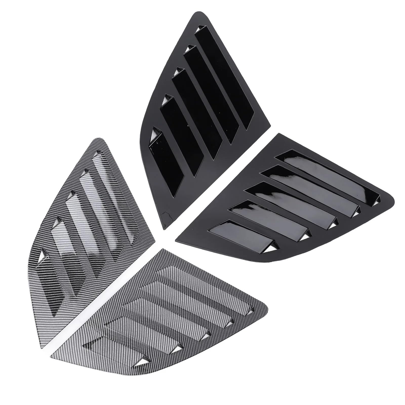 Osłona przeciwsłoneczna do szyb bocznych Auto osłona przeciwporysowana tylna szyba przednia szyba sportowa do Honda Civic 8V Hatchback (2014-2020) (Glossy Black)