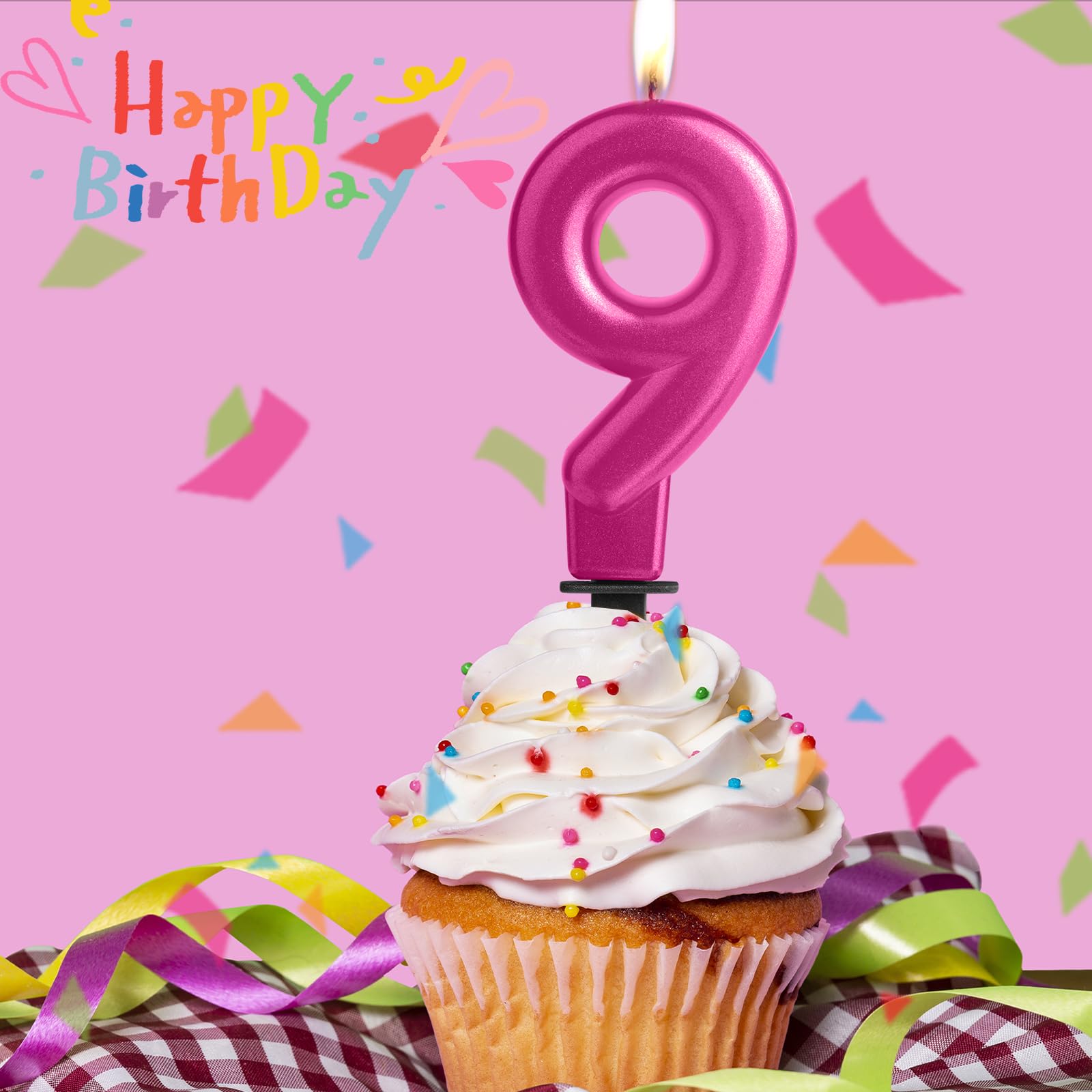 ピンクのミニキャンドルa-13-f ピンクのミニキャンドルa-13-f