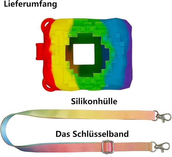 Silikonhülle für Bitzee Magicals Interaktives Spielzeug Digitales Haustier, Schutzhülle für Bitzee Magicals mit Lanyard, Neues Bitsy Elektronisches Virtuelles Haustier(Nur Silikonhülle) - 3