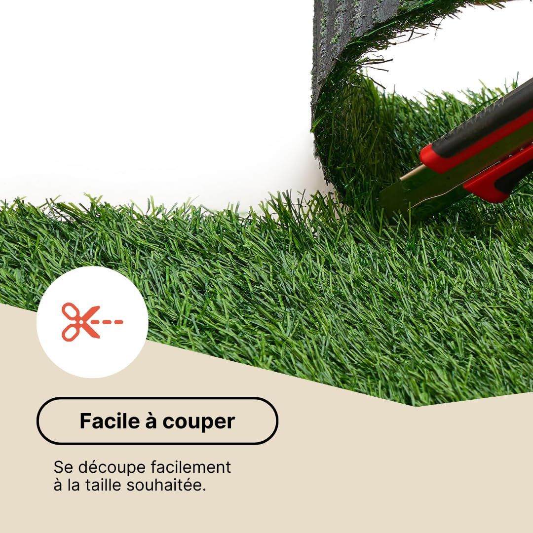 TAPISO Canyoo Césped Artificial Altura De 03mm Hierba Sintética Jardín Terraza Balcón Piscina Alfombra Exterior Color Verde Resistente Césped por Metros Césped A Metros 400 x 400 cm