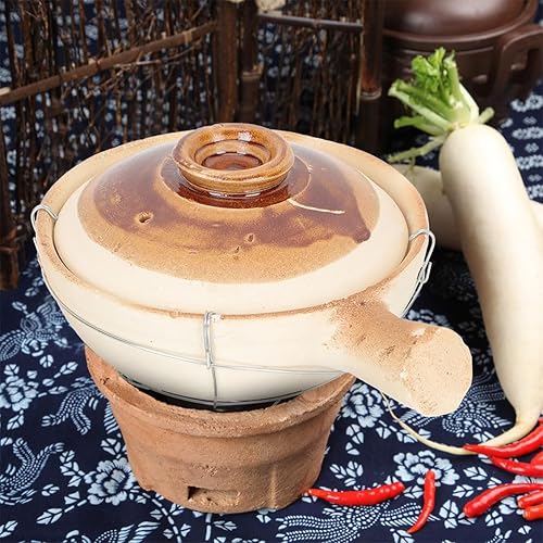 Miniatura 6 de Veemoon Mango asiático Vapor L Diseño de estilo de comida Ollas de cocina para plato conveniente tradicional Tapa de arroz multifuncional Cocina del