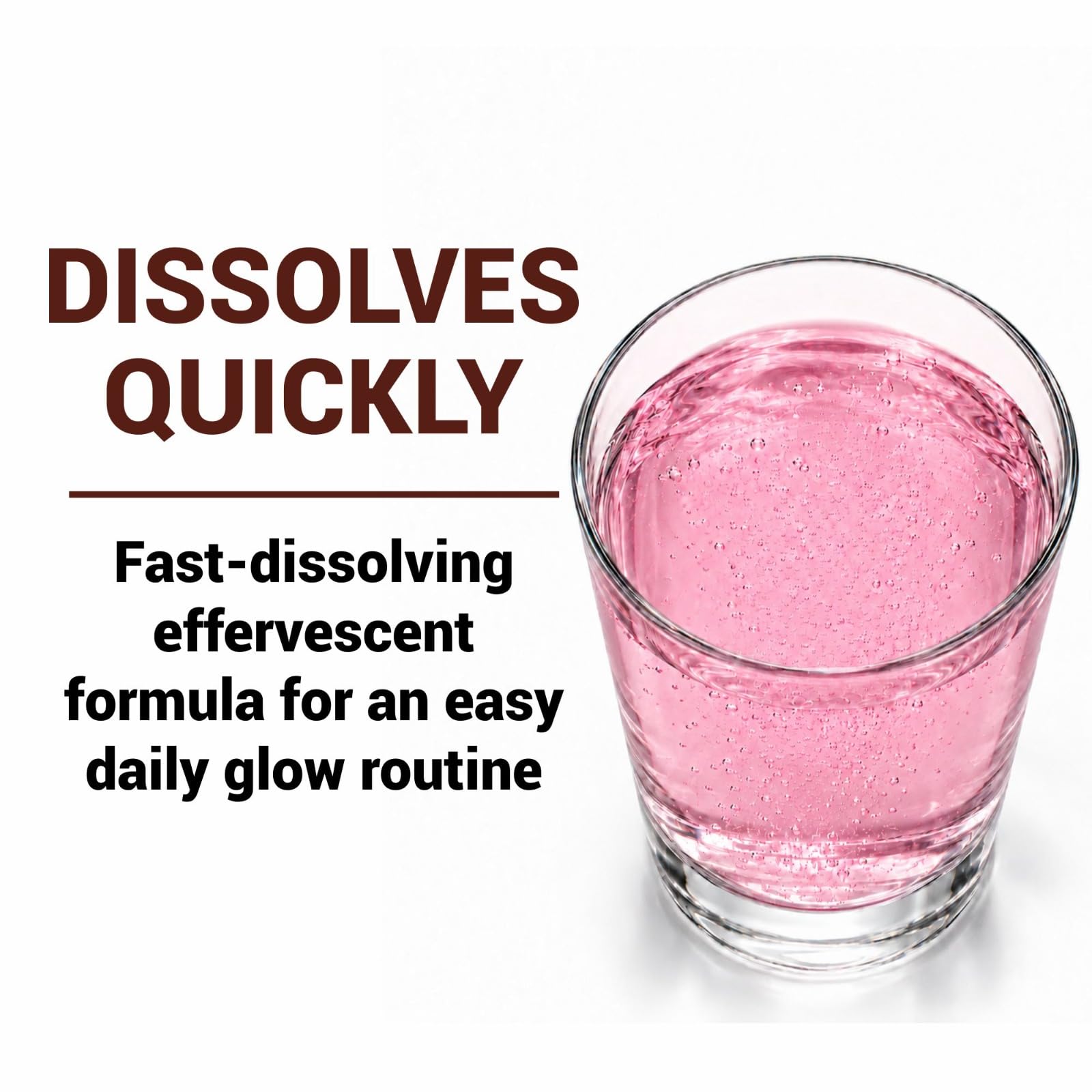 NutraStore Skin Glow | L Glutathione Effervescent Tablets | With Vitamin C, Hyaluronic Acid, Biotin, Astaxanthin & Zinc | Advanced Antioxidant Skin Blend | Strawberry Radiance Flavor | 15 Tablets — Amazon image 3