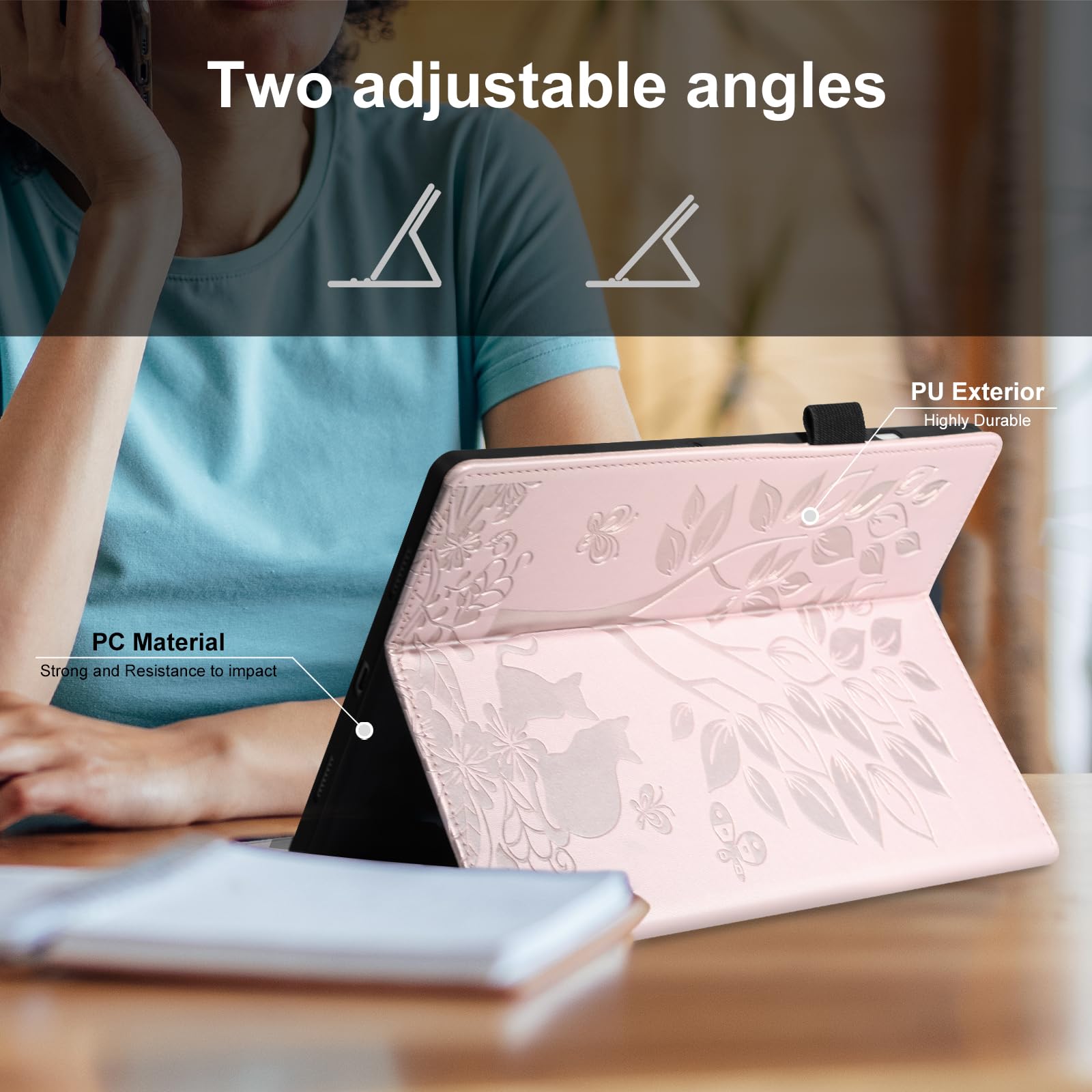 LSPCASA Hülle Für Xiaomi Redmi Pad SE 11 Zoll – PU-Leder Mit Standfunktion, Stifthalter & Kartenfach