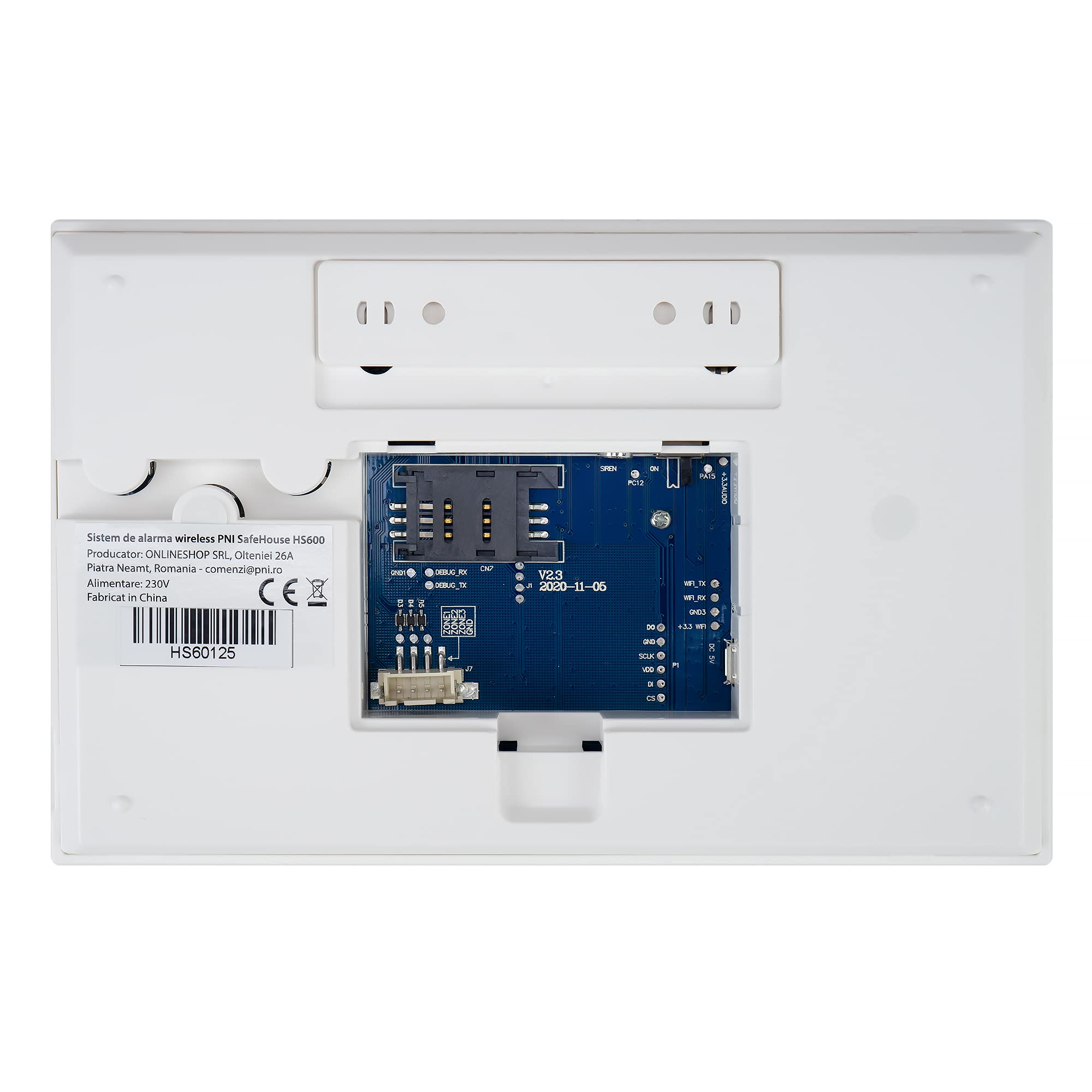 Sistema di allarme senza fili PNI SafeHouse HS600 Wifi GSM 4G, supporta 90 zone wireless e 3 zone cablate, compatibile con l'applicazione Tuya Smart, avviso SMS, chiamata vocale, notifica telefonica