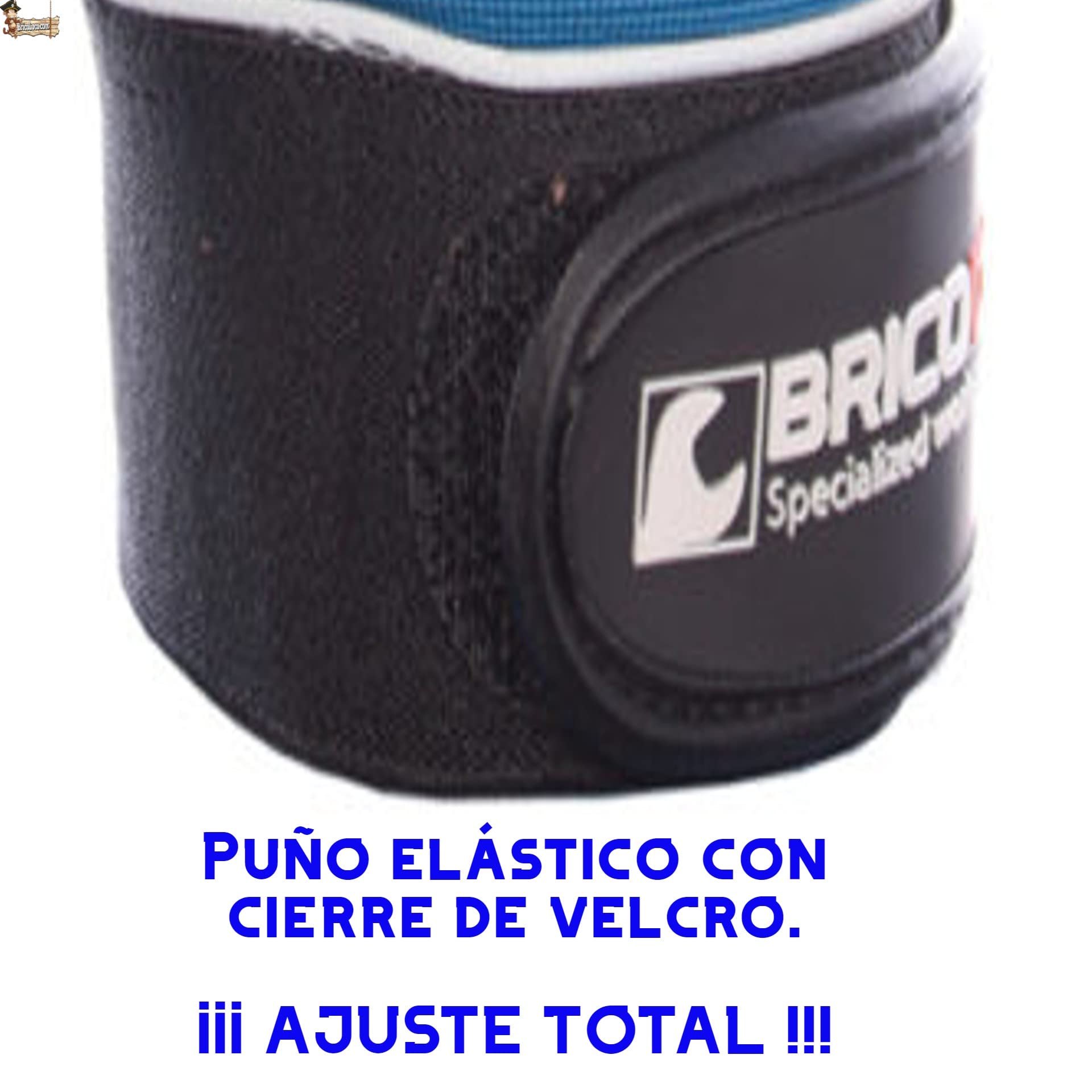 BricoLoco.com Guante trabajo sin dedos. 24 PARES. Alta destreza. Piel y tejido elástico expándex. Ajuste por velcro. Refuerzos texturizados en palma. Mayor protección y agarre. (24, Talla 10)
