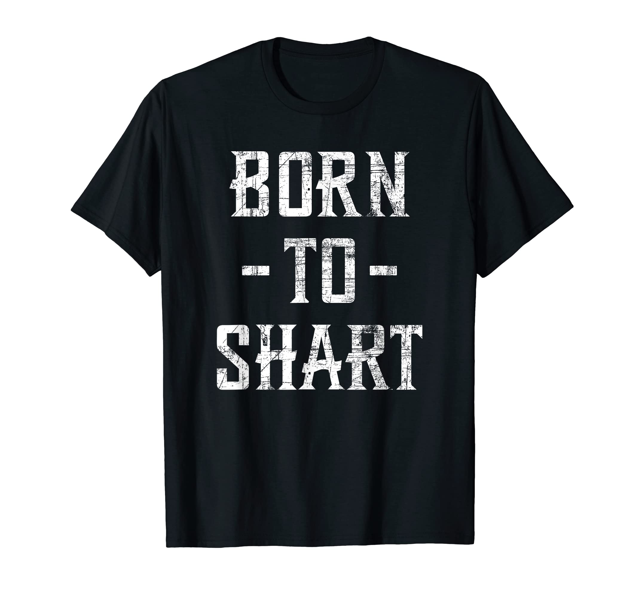 DevilMayCorp - Funny Shart GiftsBorn to Shart Adult Unisex T-Shirt Black Short Sleeve Classic Fit Shirt