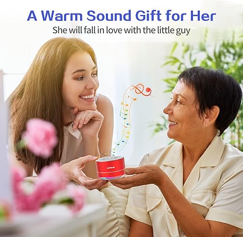 Miniatura 4 de LENRUE Altavoz Bluetooth inalámbrico portátil A2 con luces y cordón, mini altavoces de metal pequeños de 5 W, Bluetooth 5.0entrada auxiliar para