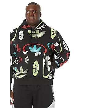 adidas originals flake Hooded Pullover Black 在庫僅少 Men's adidas originals Snowflake Hooded Pullover Black FP7702