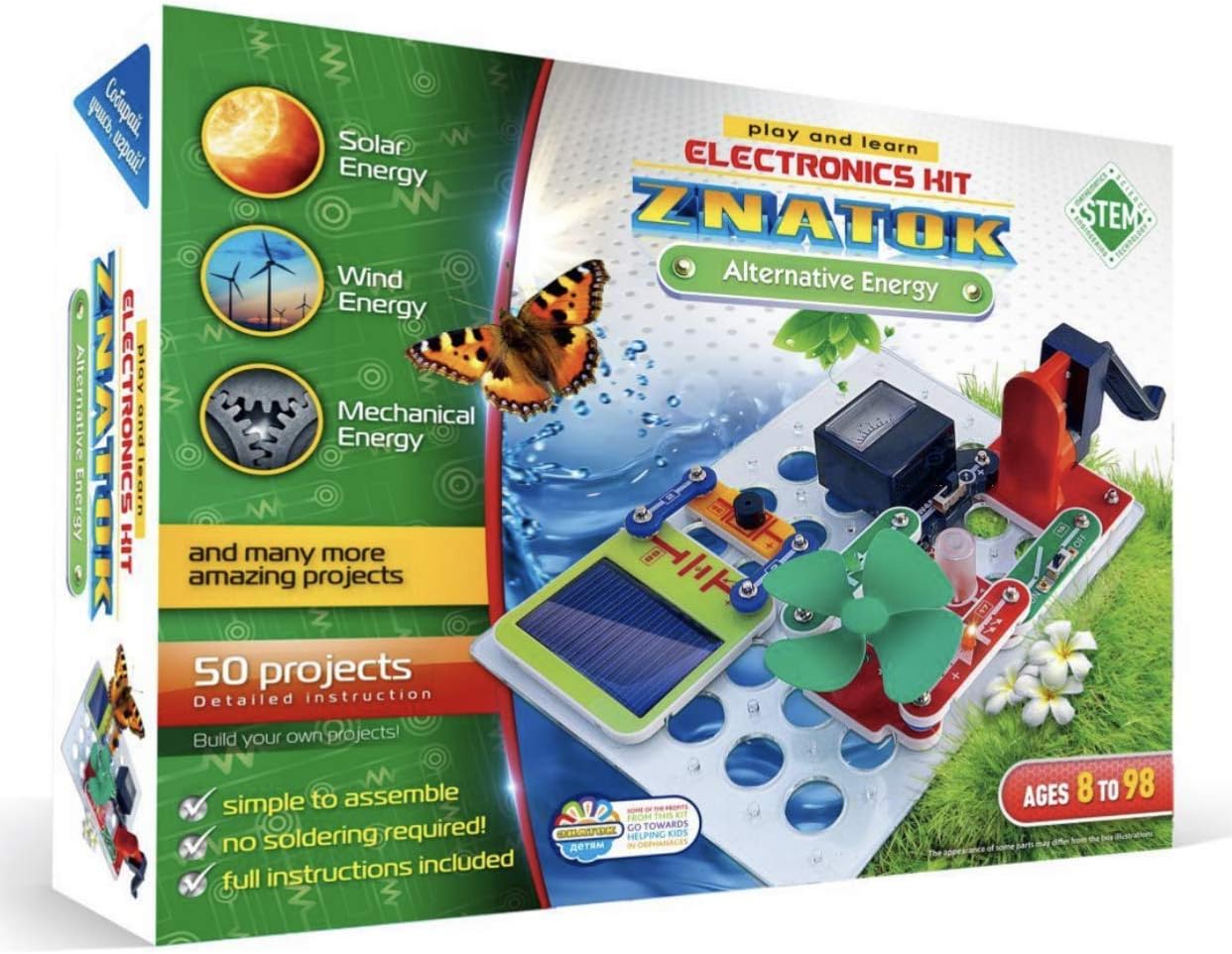 Electronics Kit Alternative Energy STEM toy Circuit Kits for Kids