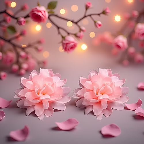 Miniatura 6 de 2 anillos de flor rosa para baile de Jisoo, anillo de dedo ajustable con rosa artificial para danza de flores artificiales