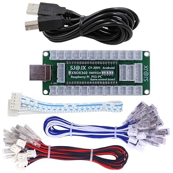 SJ@JX Game Controller Encoder DIY Arcade Joystick Button Gamepad Code Board for Xbox 360 Nintendo Switch Raspberry Pi PS3 PC Andriod