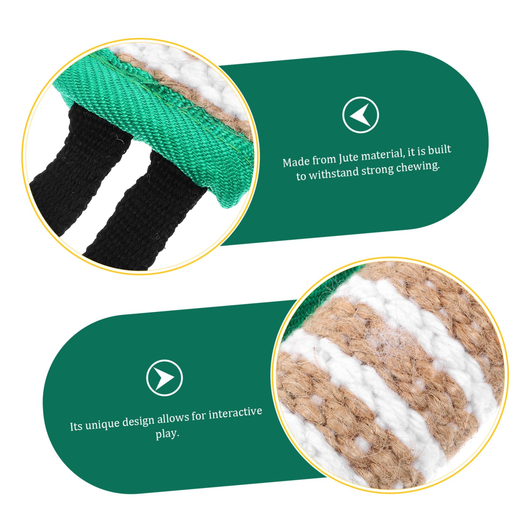 Toddmomy 3piezas Almohada De Entrenamiento para Perros Juguete Interactivo Resistente para Morder Adecuada para Perros Fabricada Yute para Hábitos De Masticación