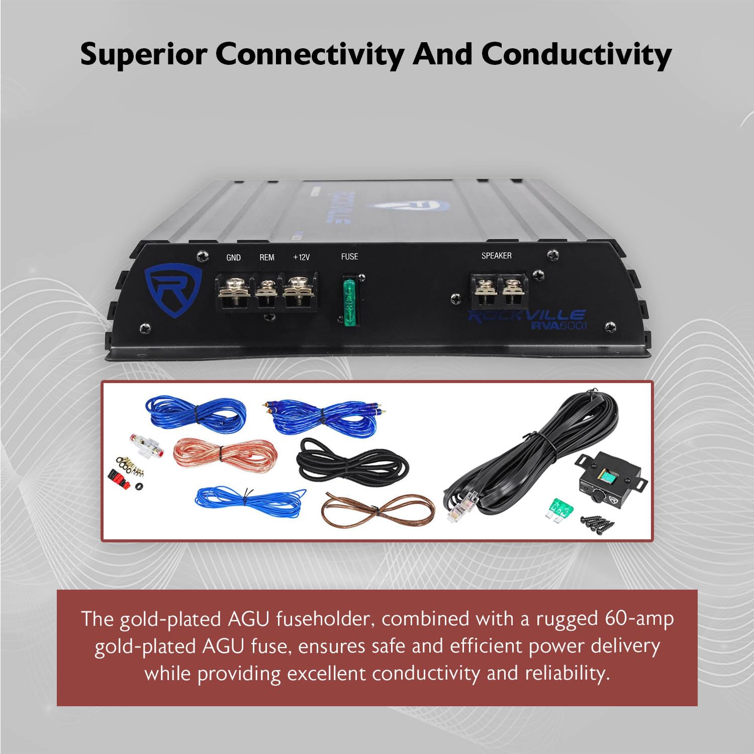 Rockville RV8.2A Dual 8" 800W Subwoofers + 1200W Mono Amp Car Audio Kit, CEA-2006 Compliant, Ported Enclosure, Complete Wiring for Deep Bass