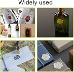 Wax Seal Sticks, Ioggtser 16 Pieces Glue Gun Wax Seal Sticks for Wax Seal Stamp, Sealing Wax Sticks for Making Exquisite Wax Seals for Wedding Invitations, Cards, Envelopes（Pure White）
