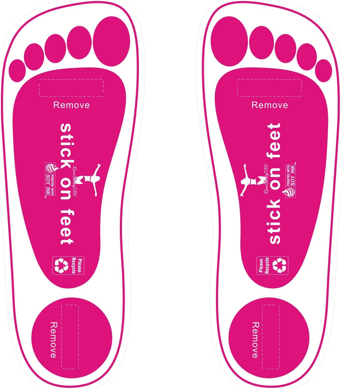 Premium Feet Pads for Spray Tanning – Disposable Spray Tan Feet Pads – Hygienic and Easy-to-Use Foot Protectors Designed for Salons and Mobile Spray Tanning Professionals - 25 Pairs